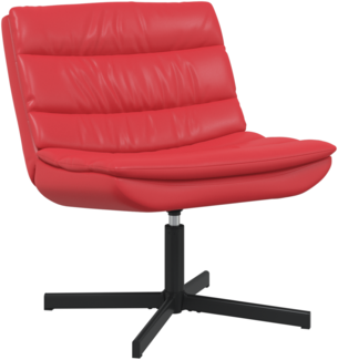 vidaXL Drehstuhl Rot Kunstleder Mittel Drehstuhl Roter Drehstuhl 42007343