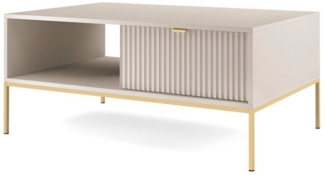 Selsey Couchtisch VELLORE, mit Schublade und offenem Ablagefach, 104x68 cm