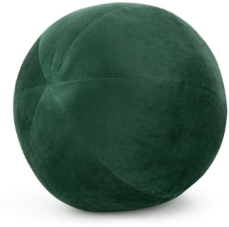 Eurofirany Dekokissen Kugelkissen Kugelformiges Kissen Ball Samt Velvet, besonders weich, dekorativ und designvoll 24 cm