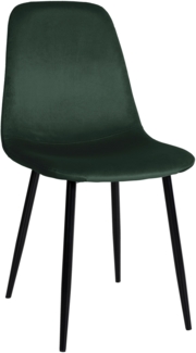 DELUKE® Esszimmerstuhl MOVI - Grün Samt, Metall 88x44x51cm Strapazierfähiger & pflegeleichter Bezug Esszimmerstühle Stuhl Esszimmer Küchenstühle Wohnzimmerstühle