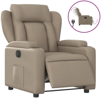 vidaXL Relaxsessel Elektrisch Cappuccino-Braun Kunstleder 3204536