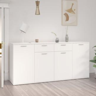 vidaXL Sideboard Weiß 160x36x75 cm Holzwerkstoff 3074927