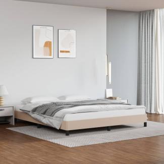 vidaXL Bettgestell Cappuccino-Braun 180x200 cm Kunstleder 346921