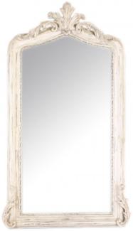 Casa Padrino Luxus Barock Wandspiegel Antik Creme 150 x 75 cm - Massiv und Schwer - Spiegel