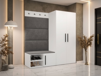 Garderoben-Set Mapreni I (Farbe: Weiß, Manila 16)