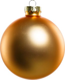 TrendLine Christbaumkugeln 6 Kugeln Ø 8 cm Glas Gold Weihnachtskugeln