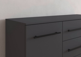rauch Schubkastenkommode Sideboard Schubladenkommode AVOLA mit Dekorfront (Breite 40 cm inkl. Soft-Close-Funktion), mit 4 geräumigen Schubladen für viel Stauraum MADE IN GERMANY