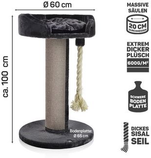 Canadian Cat Company Kratzbaum Ontario, Katzenlounge, Katzenbaum, Kratzbaum, 100cm hoch