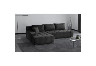 Beautysofa Ecksofa DRACO mit Schlaffunktion, mit Bettkasten, Ecke mit Einfügung