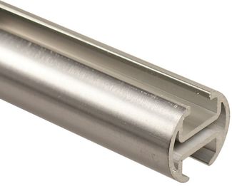 iso-design Gardinenstange iso-design Innenlaufstange 1, 2 oder 3 läufig variabler Wandabstand, Ø 20 mm, 2-läufig, Wandmontage, geschraubt, Aluminium, Variabler Wandabstand