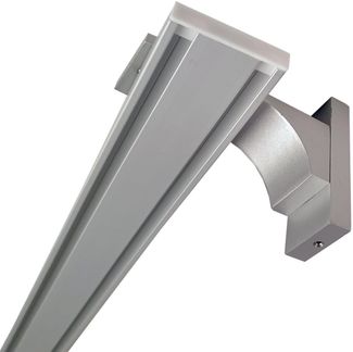 Wandträger für "Silber - 1/2 Lauf" Aluminium Vorhangschiene