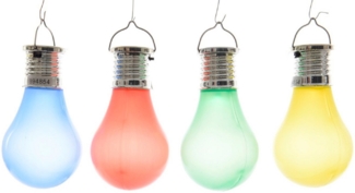 Kaemingk LED Gartenleuchte LED Leuchten Glühbirnen Kunststoff Gartenlicht Licht 4er Set
