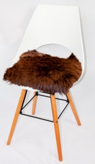 Heitmann Felle Stuhlkissen Lamm, Sitzauflage eckig, 44x44 cm, echtes Lammfell, waschbar, auch als 2er oder 4er Set
