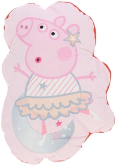 Peppa Pig Kissen Velours Kissen Ideal als Dekokissen