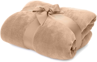 Wohndecke Kuscheldecke Tagesdecke Sofadecke Coral Fleece 220x240cm, Lumaland