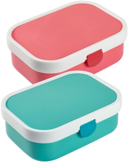 Mepal CAMPUS Brotdose mit Gabel türkis & pink 2er Set