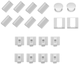 HAC24 Kindersicherung Schrankschloss Schranksicherung Schubladensicherung, 2 Schlüssel, 8 Schlösser und Befestigungsmaterial
