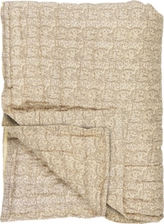 Ib Laursen Tagesdecke Laursen - Decke Quilt Tagesdecke Überwurf 170x130cm Muster Beige