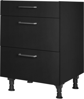 nobilia® Unterschrank "Touch", vormontiert, mit höhenverstellbaren Sockelfüßen, in den Breiten 30, 45, 60 und 90 cm, mit Schubkasten und Auszügen