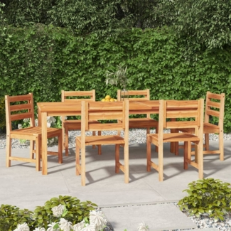 vidaXL 7-tlg. Garten-Essgruppe Massivholz Teak 3157191