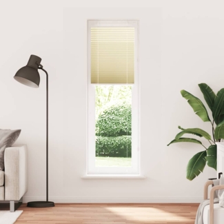 vidaXL Plissee Creme 60x200 cm Stoffbreite 59,4 cm Polyester 4015305