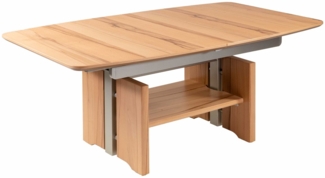 Couchtisch höhenverstellbar und ausziehbar Cindy 120x54x70 Kernbuche