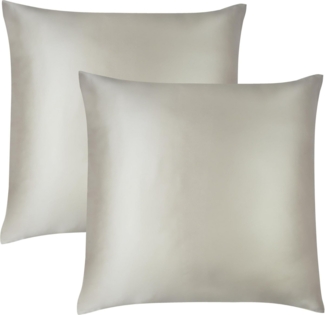 Aspero Kissenbezüge 2x Seiden Kissenbezüge 80x80 cm Enna, Haut- und haarschonendes Material