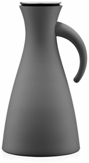 Eva Solo Isolierkanne, Kaffeekanne, Thermokanne, Teekanne, Glas/Kunststoff/Edelstahl, Matt Grau, 1 L, 502803