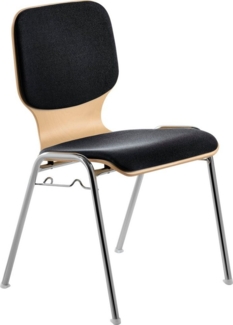Mayer Sitzmöbel Besucherstuhl 2116, Stapelstuhl stapelbar bis 10 Stk.
