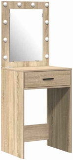 vidaXL Schminktisch 3 pcs Braun 40 x 41 x 135 cm Holzwerkstoff 3334220