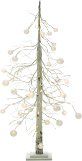 Gartendekoration LED HOLAR Weihnachtsbaum 122 cm Weiß