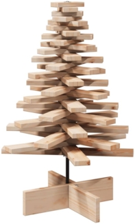 vidaXL Weihnachtsbaum Holz zum Schmücken 80 cm Massivholz Kiefer 858201