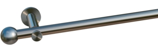 indeko Gardinenstange Colombes, Ø 20 mm, 1-läufig, Wunschmaßlänge, verschraubt, Komplett-Set inkl. Montagematerial
