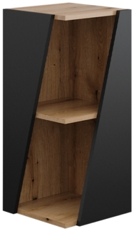 Midischrank Benno Anthrazit 31.6 x 70.5 cm mit offenen Ablagen Vicco