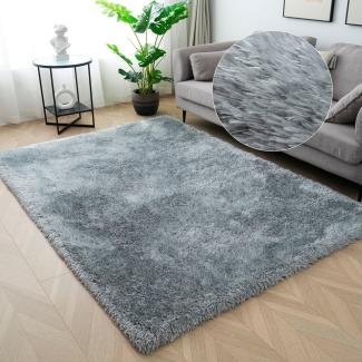 Home affaire Hochflor-Teppich Micro Shaggy, rechteckig, Höhe: 53 mm, weich, flauschig, Uni-Farben, Wohnzimmer, Schlafzimmer, Kinderzimmer