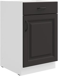 Unterschrank 50 cm Stilo Grau Küchenzeile Vollauszug Soft-Close Küche Landhaus