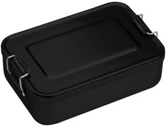 Macma Lunchbox Brotzeitdose aus Aluminium / Lunchbox / Brotdose / Farbe: schwarz