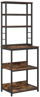 vidaXL Küchenregal Geräucherte Eiche 60 x 40 x 168 cm Holzwerkstoff 883882