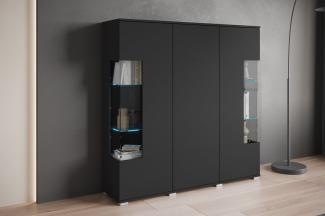 INOSIGN Highboard Kenia, Modernes Highboard, mit Glastüren, Breite 135 cm