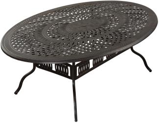 Inko Gartentisch Alu-Guss bronze Terrassentisch 216 x 152 x 74 cm