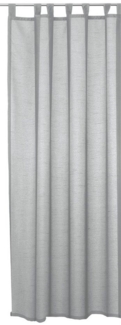 Haus und Deko Gardine Vorhang halbtransparent Seidenglanz Schlaufen Gardine Schlaufenschal (1 St), Schlaufen, halbtransparent, Polyester