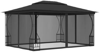 vidaXL Pavillon mit Netz 300x400x265 cm Anthrazit 48598