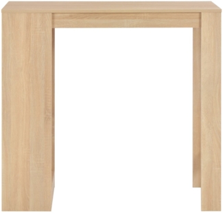vidaXL Bartisch mit Regal Eichenbraun 110x50x103 cm 280213