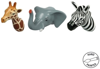 Capventure Wandhaken Wandhaken Kleiderhaken Garderobe Haken 3'er Set THE ZOO TROPICAL, (Set bestehend aus 3 Haken)