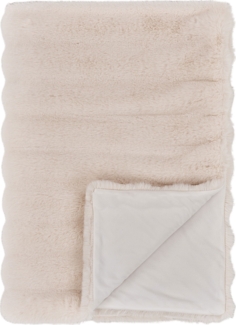 Karo, Kunstfell, weiß, 130x180 cm