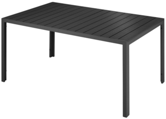 tectake Gartentisch Bianca (1-St, 1 tlg), Rostfreies, stabiles Gestell aus Aluminium