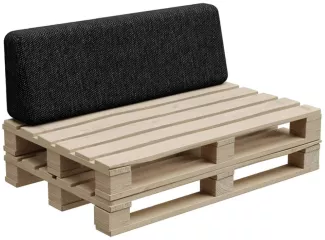 Gutekissen®, Palettenkissen, Palletenpolster, Gartenkissen, Palettenauflagen, Sofa, Kissen, Polster, Auflagen Indoor Outdoor PFBG (Rückenlehne 120x35, Graphit)