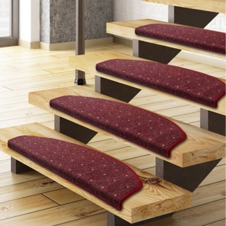 Floordirekt Stufenmatte Rapido, Erhältlich in vielen Farben & Größen, Treppenschutz, Halbrund, Höhe: 5 mm