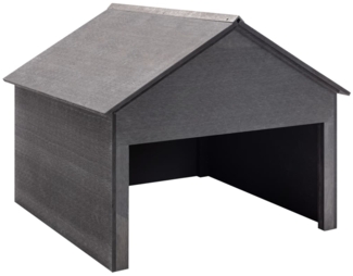 vidaXL Rasenmäher Garage Grau 80x80x70 cm WPC 149036