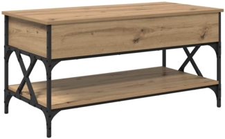 vidaXL Couchtisch Artisan-Eiche 100 x 50 x 50 cm Holzwerkstoff 883042